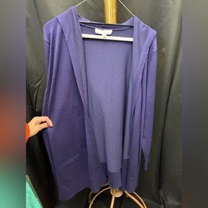 Women's Navy Blue Hooded Sweater